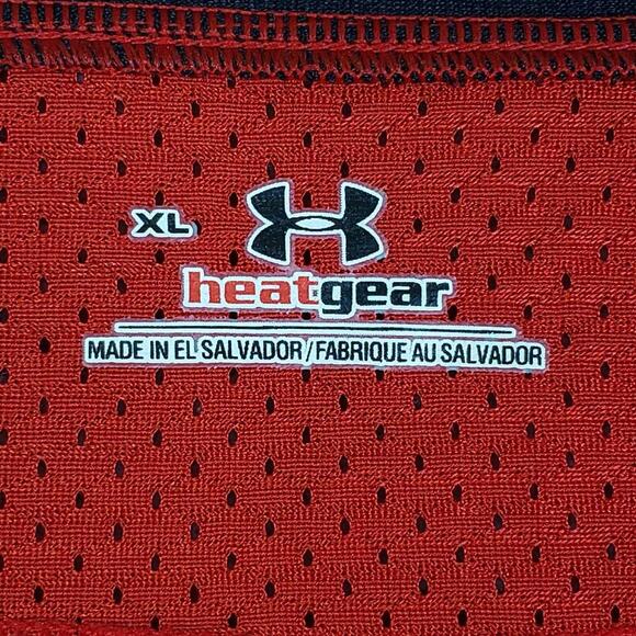 Maryland Terrapins Under Armour Red Football Jersey Men’s Size XL Heatgear - Picture 10 of 13